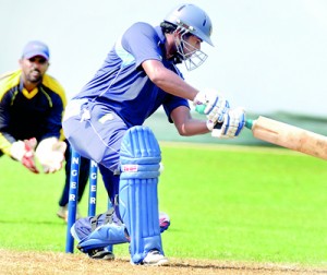 Bhanuka Rajapakse of John Keells in action. Pix by Ranjith Perera