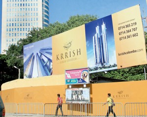 The Krrish billboard canvassing clients