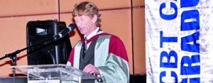 Dr. Professor. Paul Watson, Sheffiled Hallam University – UK, addressing the Dubai graduation ceremony