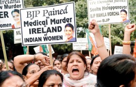 BJP protests at Irish embassy