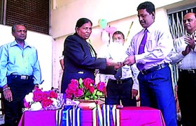 Subhadra Boradeniya felicitated