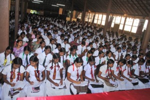 Group of students at “Sisunena” seminar conducted by Mr. B Kiriwaran