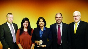 Seen in the picture from left to right; Damien O’Sullivan, CEO, ECDL Foundation, Anishka Alles, Rangika Perera and Dr. Harsha Alles, of ICDL Sri Lanka, Jim Friars, Chairman ECDL Foundation at the ECDL Forum held in Oslo, Norway.