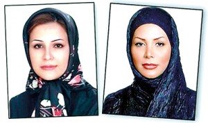 Neda Soltani (left) and Neda Agha-Soltan (right)