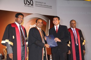 Recipient of the USQ Australia International Partner Prize  - Denessan Vaikunthavasan