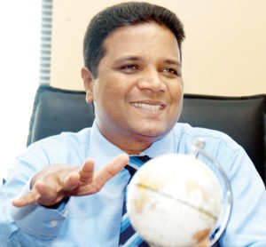 Businessman behind the country’s first satellite: R.M. Manivannan.  Pic by Nilan Maligaspe