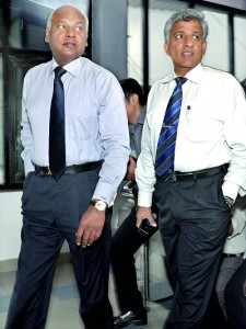 Upali Dharmadasa the SLC President and Nishantha Ranatunga the Secretary asked to take a stroll with their wings clipped. - File Pic.