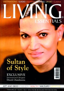 Dinesh Chandrasena featured in Living magazine.