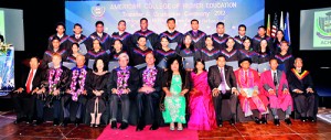 Broward College graduates posing for the group Photograph during the Transfer & Graduation Ceremony 2012