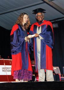 Mr. Wickramasinghe receiving his honours