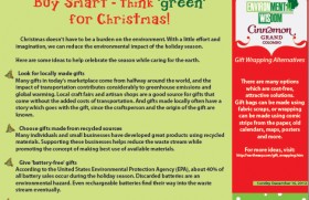 Buy Smart – think ‘green’ for Christmas!