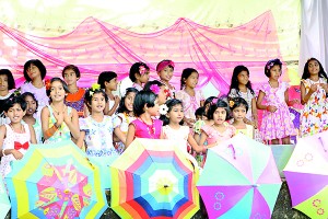 A colourful event by the kids