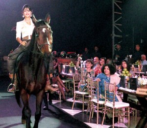 Perpetual grace: Enter Jacquie on her steed. Pix by Amila Prabodha