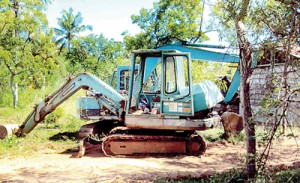 Destructive: Heavy machinery is used for digging up the soil