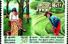 When rice was bartered for rubber between Ceylon and China