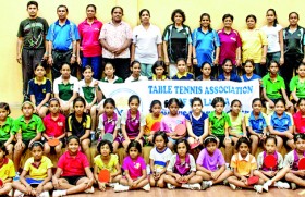 Colombo Under 12 girls TT coaching camp a success