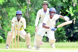 A Moratu Vidyalaya batsman takes a quick run against Thurstan at Stanley Wijesundera Mawatha.