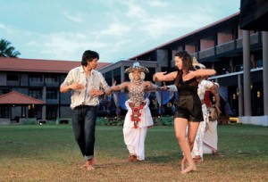 The Nat Geo Team enjoying a Sri Lankan traditions