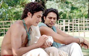 Saving the life of a dove: Prince Siddhartha (Gagan Malik) with Nanda (Roshan Ranawana)