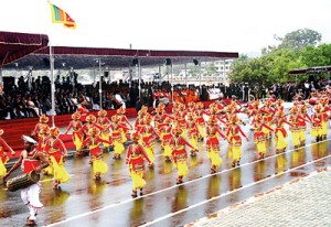 Scene from this year’s Independence Day celebrations that were held in Trincomalee