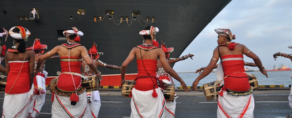 World’s largest luxury passenger liner calls over at Colombo Port