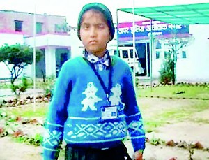 Sickening: Eight-year-old Jaideep was allegedly thrashed by his school principal over unpaid school fees