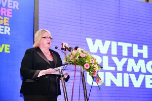 Prof. Wendy Purcell at the launch ceremony