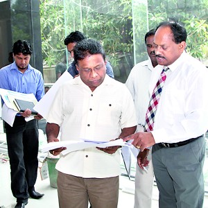 Inspecting NSBM City Campus constructions