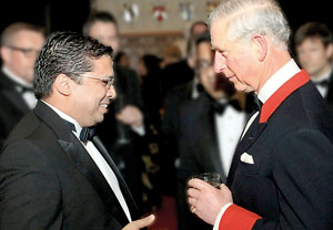 High Commissioner Nonis in conversation  with Prince Charles