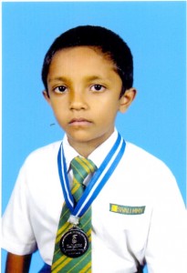 W.M .Gangadi Hiru Kumarasiri - the youngest chess player in the island to have participated in more than 10 international competitions.