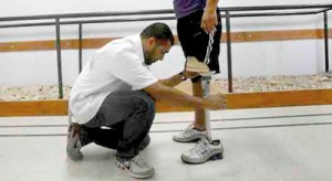 Khuram Shaikh: Giving a helping hand to a limbless victim in Gaza