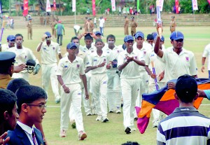 Maliyadewa college team returning to the pavillion after their VICTORY 2 copy