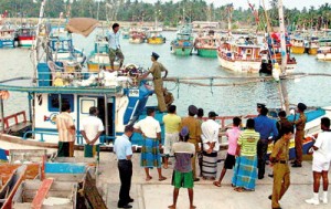 The vessel that was nabbed with the 12 illegal immigrants