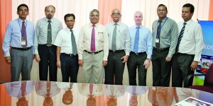 Photo from Right to Left Mr. Dilhan Goonathilake, Coordinator, BEDU-SLF Mr. Bharatha Herath, Coordinator, THMU-SLF Mr. Gareth McComic, Consultant/Lecturer, SLF Prof. Ranjith Bandara, Chairman, SLF Mr. Jayantha Rathnayake, Hospitality Manager, SLF Mr. Ranjith Kumarasiri, Education Specialist, ADBEKSP, MOE Mr. PHJ Arunasiri, Director, SLFI Mr. Samantha Rathnayake, Consultant Academic Affairs, SLF