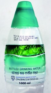 A bottle of water of a leading bottled water company, with date of manufacture as March 5, 2013 and purchased last Friday bears an expired MOH registration number