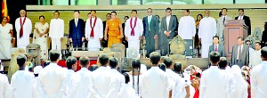 Students and traditional drummers welcome the President and other VIPs