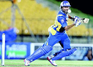 Opener TM Dilshan smashed an unbeaten 112 off just 108 balls. - Pix by Shantha Ratnayake