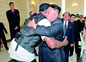 Friends: Rodman said that Kim Jung-un wants peace and is a cool 'kid' that he plans to visit again in August for six days