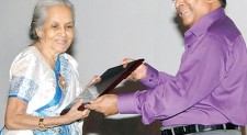 NDB felicitates acting legend  Iranganie Serasinghe