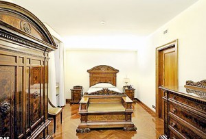 Simple: The bedroom of Pope Francis current,  and preferred, residence at the Domus Sanctae Martae building