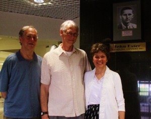 John, George and Janet at the Central Bank