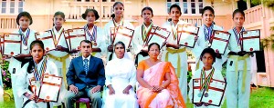 St Mary's Convent Matara Karate team