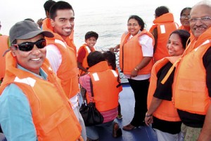 A GROUP OF ‘WHALE WATCHING LOVERS’ ON THE OCEAN SAFARI