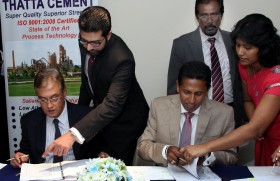 Investment drive by THAATA cement in Hambantota