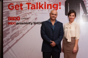 Pic shows Santosh Menon, Managing Director of BBDO Lanka and Jane Perry General Manager of BBDO Proximity Shop.