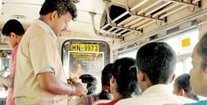 Issuing of bus tickets has become a dead letter