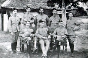 Colonel C.E.H. Symons and officers at ‘Uragasmanhandiya’