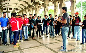 The participating teams gearing up for the Corporate Race