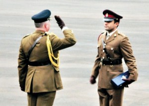 Sandhurst’s best: Lalin at the ceremony where he received the Sword of Honour