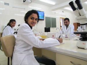 Sri Lankan Student in Laboratory Traning VSMU Belarus Eastern Europe